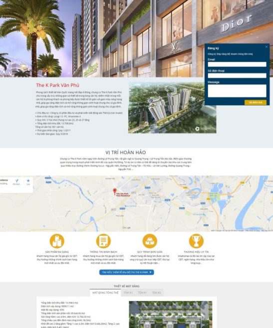 Web bất động sản The K- PARK