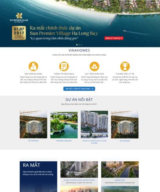 Giao diện bất động sản cực đẹp