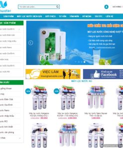 Giao diện shop máy lọc nước