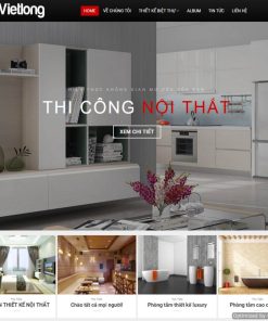 Giao diện web nội thất Việt Long