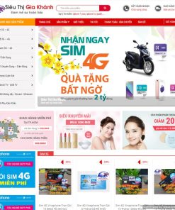 Giao diện siêu thị gia khánh