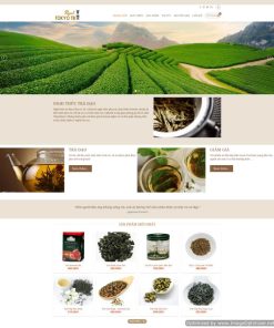 Giao diện web giới thiệu TOKYO