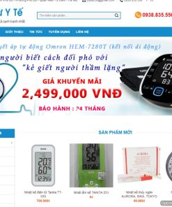 Giao diện web vật tư y tế