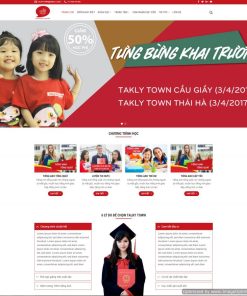 Giao diện web du học – trường học