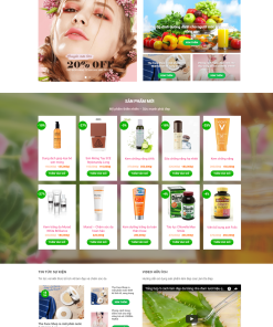 Giao diện web mỹ phẩm OGANIC