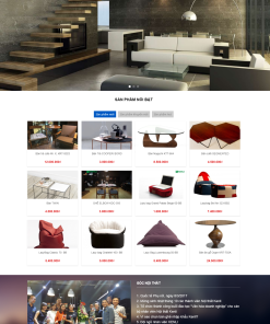 Giao diện web nội thất Phú Thắng