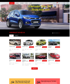 Giao diện web xe hơi