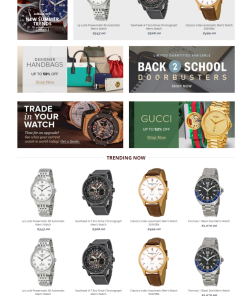 Giao diện web đồng hồ 2017