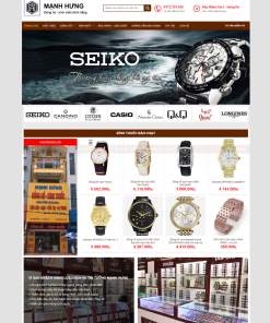 Giao diện web kính thuốc Mạnh Hưng