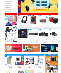 Giao diện web shop siêu thị nhà cung cấp