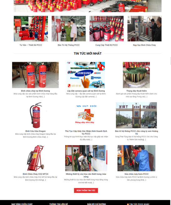 Giao diện web phòng cháy báo cháy