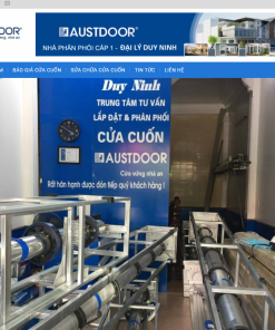 Giao diện web đại lý cửa cuốn Duy Ninh