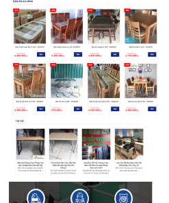 Giao diện web Đồ gỗ Quang Phát