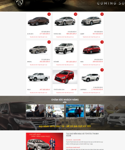 Giao diện web xe hơi oto