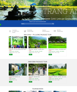 Giao diện web tour du lịch đẹp