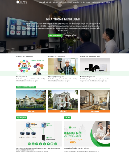 Giao diện web nhà thông minh smarthome