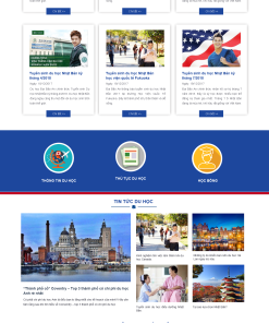 Thiết kế web xuất khẩu lao động – web giáo dục edu