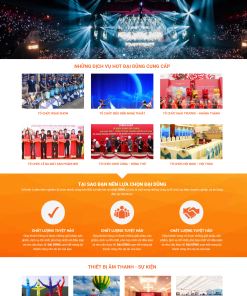 Giao diện web thiết bị sự kiện đại dũng