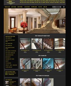 Giao diện web màu đen nội thất