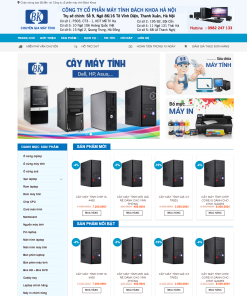 Giao diện web máy tính đẹp