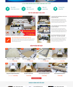 Giao diện web nội thất đẹp 2018