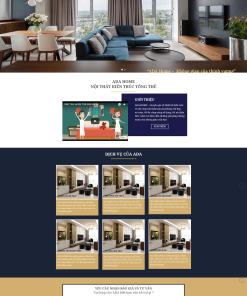 Giao diện web nội thất kiến trúc đẹp 2018