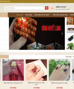 Giao diện web phong thủy mixi