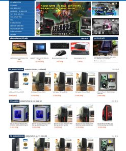 Mẫu web bán hàng máy tính điện thoại đẹp 2018