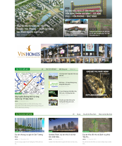 Mẫu web giới thiệu mua bán dự án bất động sản