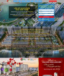 Web landing page chốt đơn bất động sản