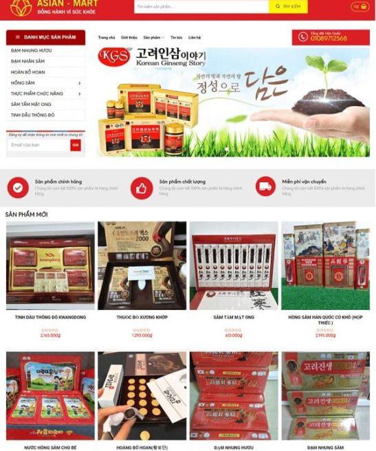 Web shop phụ kiện đẹp 2019