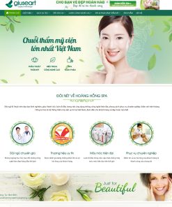 Giao diện web về spa mỹ phẩm 2019 đẹp