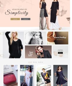 Giao diện web thời trang đẹp 2019 phong cách