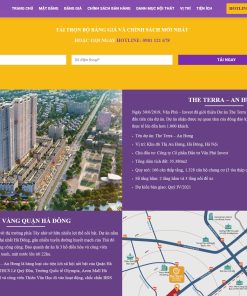 Giao diện web bất động sản đẹp 2019