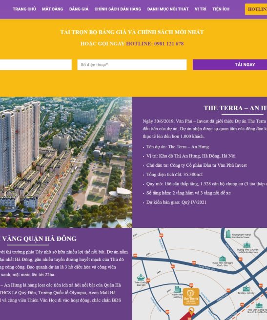 Giao diện web bất động sản đẹp 2019