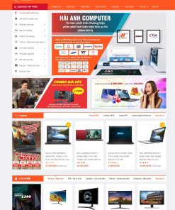 Giao diện web về mảng máy tính đẹp