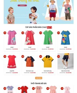 Giao diện web mẹ và bé đẹp 2020 shop online