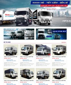 Giao diện website xe tải ISUZU VIETNAM