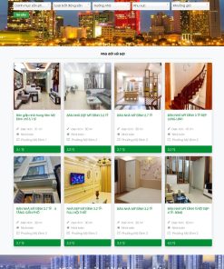 Giao diện website bất động sản rao bán đẹp