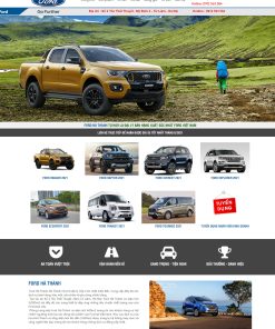 Thiết kế website xe hơi hãng Ford đẹp mắt