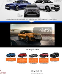 Thiết kế website xe hơi hãng vinfast – thiết kế web vinfast