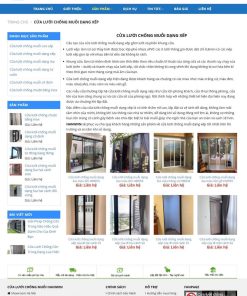 Thiết kế web rèm cửa, thiết bị nhôm kính