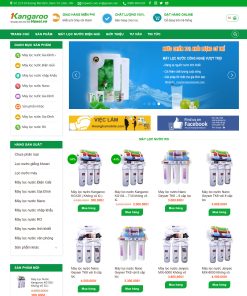 Thiết kế web máy lọc nước, lọc tổng gia đình, lọc tổng web