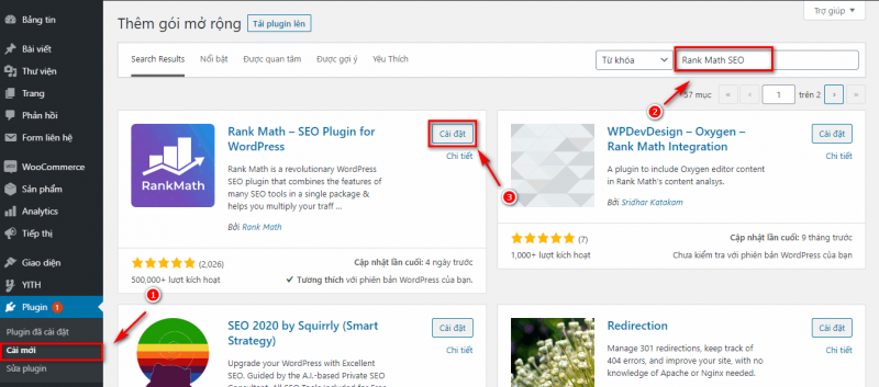 toi uu seo wordpress voi plugin rank math seo 1 1