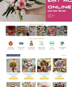 Thiết kế web shop hoa tươi, vườn hoa tươi