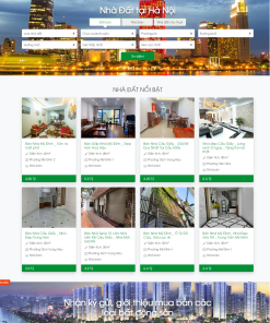 Thiết kế web bất động sản, web rao vặt nhà đất