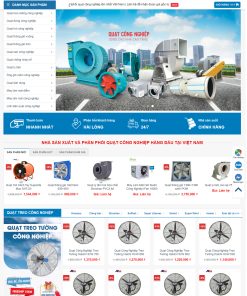 Thiết kế web về sản phẩm máy công nghiệp – xây lắp
