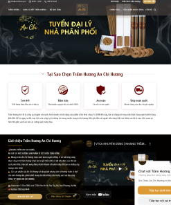 Thiết kế web về trầm hương, thiết kế web trầm