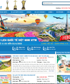 Mẫu web giao diện du lịch đẹp