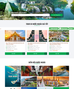 Web tour du lịch đẹp mắt lung linh